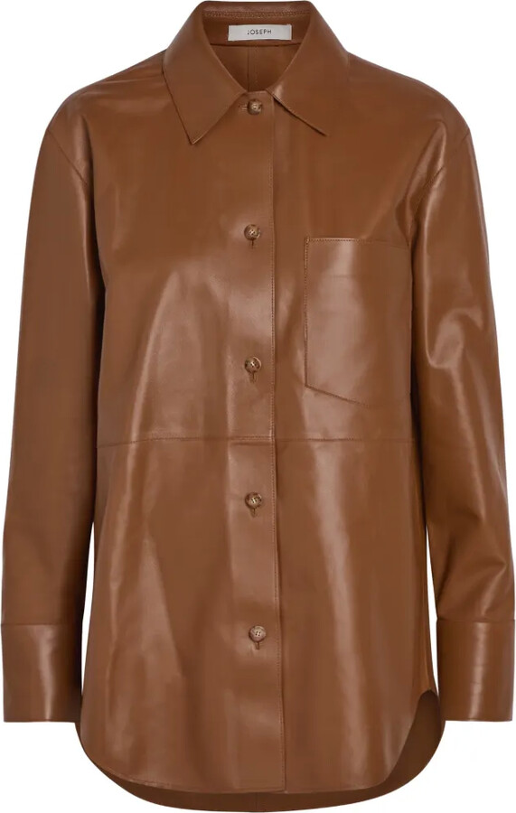 Joseph Penna leather shirt