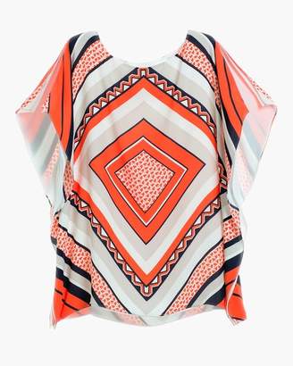 Travelers Collection Scarf-Printed Top