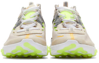 Nike Brown and Orange React Element 87 Sneakers