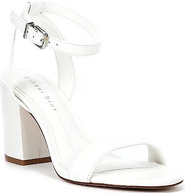 Gianni Bini Arleena Leather Block Heel Sandals