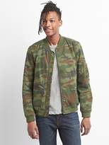 Thumbnail for your product : Gap Wearlight Camo Bomber Jacket