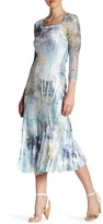 Thumbnail for your product : Komarov Lace Sleeve Midi Dress