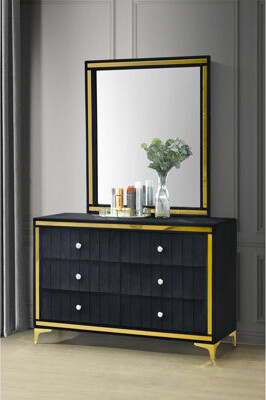 Schade 6 - Drawer Dresser with Mirror