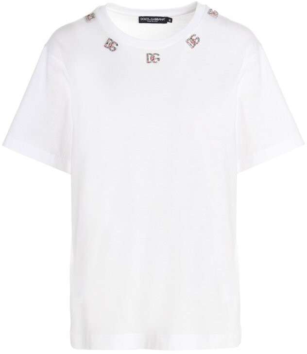 Dolce & Gabbana White Women's T-shirts | Shop the world's largest 