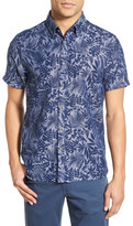 Thumbnail for your product : Ted Baker Subzero Modern Slim Fit Floral Short Sleeve Sport Shirt