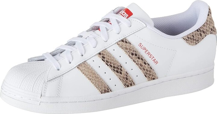 adidas Superstar (White/Wonder White/Better Scarlet) Women's Shoes -  ShopStyle