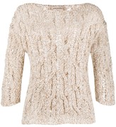 Thumbnail for your product : Gentry Portofino Loose Knit Jummper