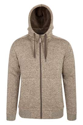 Warehouse Mountain Nevis Mens Fur Lined Hoodie - Fleece Sweatshirt