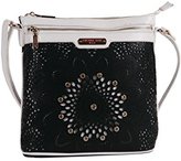 Thumbnail for your product : Nicole Lee Ally Flowery Laser Cut Design Cross Body Bag