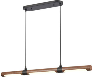 Atlas Lighting and Home Wyatt 40.5'' Wide Integrated LED Linear Chandelier - Matte Black