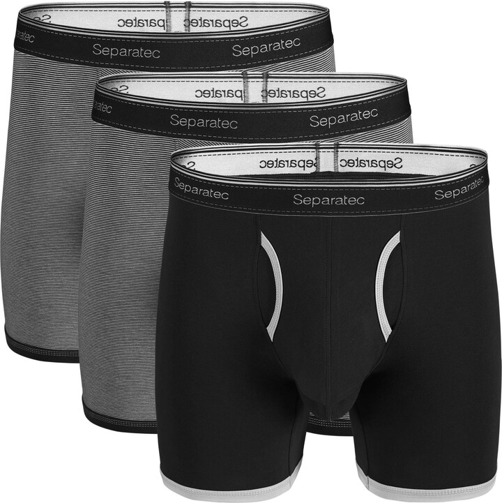  Separatec Mens Underwear Trunks Comfortable Soft
