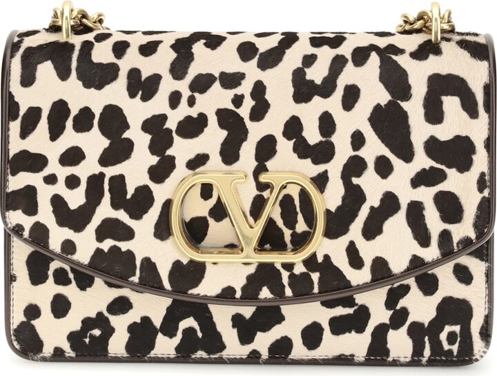 Valentino Garavani Animalier Pony Effect Shoulder Bag