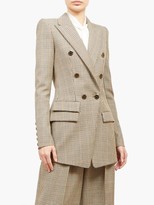 Thumbnail for your product : Alexandre Vauthier Double-breasted Wool-tweed Jacket - Grey Multi