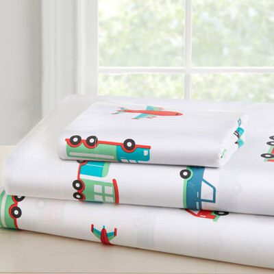 Wildkin Transportation 100% Cotton Sheet Set - Toddler