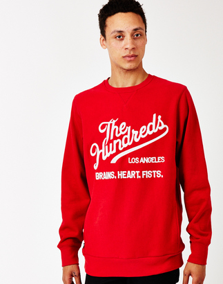The Hundreds Tradition Crew Neck Sweatshirt Red