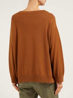 Queene and Belle Round-neck Cashmere Sweater - Womens - Light Brown
