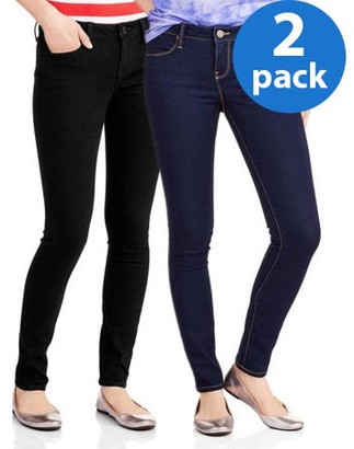 No Boundaries Juniors' classic skinny jeans 2pk bundle