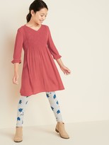 Thumbnail for your product : Old Navy Cutwork-Yoke Crinkle-Crepe Empire Waist Dress for Girls