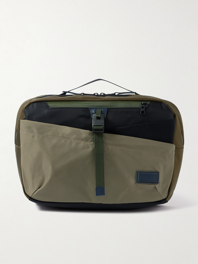 Scramble Shell and Nylon Oxford Messenger Bag