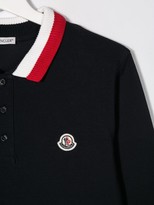 Thumbnail for your product : Moncler Enfant TEEN striped detail polo shirt