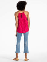Thumbnail for your product : Lucky Brand Pintuck Woodblock Keyhole Tank
