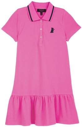 Juicy Couture Pique Knit Peplum Polo Dress for Girls