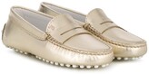 Thumbnail for your product : Tod's Kids Slip-On Metallic Loafers