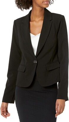 My Michelle womens Long Sleeve Career Suiting With Front Button Blazers or Sports Jacket