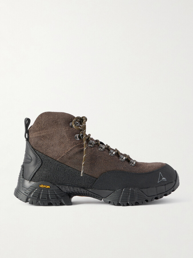 ROA Andreas Hybrid Rubber-Trimmed Suede Hiking Boots