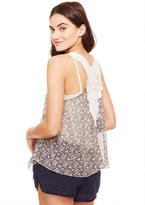 Thumbnail for your product : Babydoll Chiffon Floral Tank