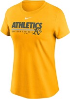 Thumbnail for your product : Nike Women's Gold Oakland Athletics Baseball T-Shirt