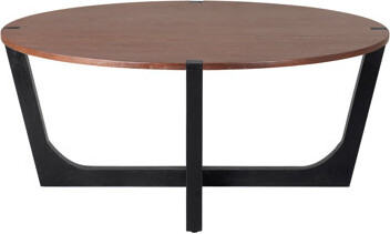 Latitude Run Exquisite Solid Wood Coffee Table with a Blend of Natural and Engineered Wood, Ideal for Various Living Spaces