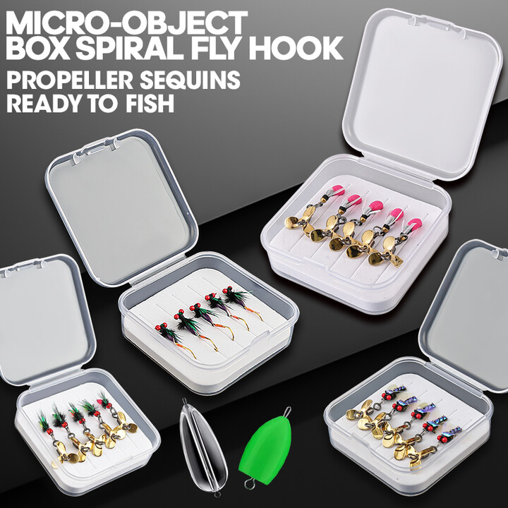 TAIYU 5pcs/Set Artificial Insect Fishing Bait Bionics Lure Vib Jig Sharp Hook Rotate propeller Spoon High Speed Spinner Blades