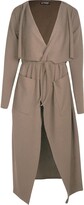 Thumbnail for your product : Fashion Star Womens Wrap Over Pocket Duster Trench Coat Ladies Tie Belted Midi Length Long Cardigan 8-26 Rose S/M (UK 8/10)