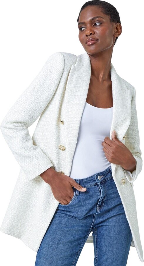 Linen Jackets For Women Linen Longline Blazer Seed Heritage Long