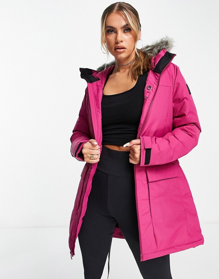 adidas Outdoor Xploric parka jacket in power berry - ShopStyle Outerwear