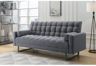 Ivy Bronx Behren Adjustable Sofa, Gray Fabric 58260