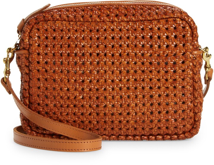 Clare Vivier Midi Sac Woven Leather Crossbody Bag - ShopStyle