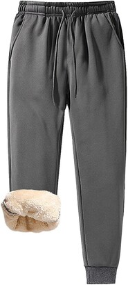 fleece lined joggers mens
