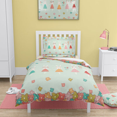Laural Home Matilda Bunny Ballerina Matilda Bunny Ballerina Comforter