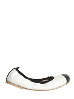 Thumbnail for your product : Bloch Bicolor Pearled Leather Ballerinas