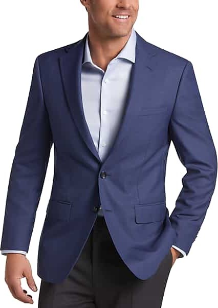 Fit Slim Klein Men\'s Sport Calvin Blue Coat ShopStyle -