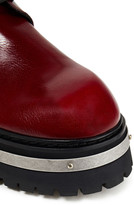 Thumbnail for your product : Ann Demeulemeester Textured-leather Combat Boots
