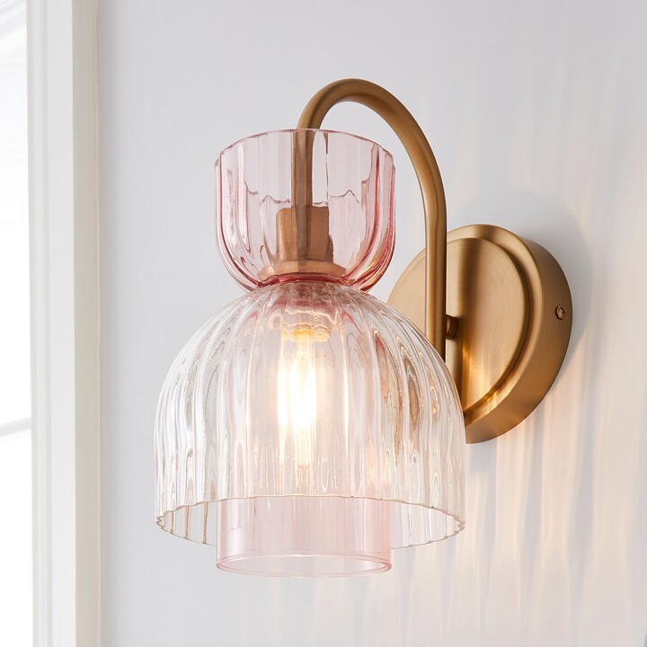 Dunelm Ora Wall Light Pink ShopStyle
