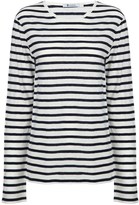 Thumbnail for your product : Alexander Wang T by Ink Stripe Linen Top