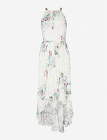 Thumbnail for your product : Ted Baker Floral-print pleated crepe midi dress