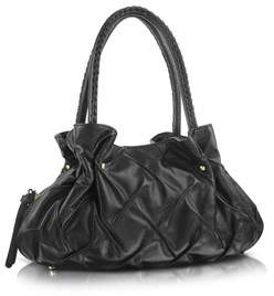 Fontanelli Women's Black Leather Shoulder Bag