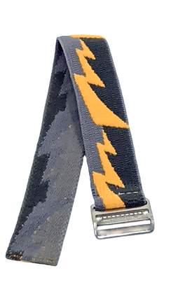 Timex Youth & Adults | Elastic Watch Strap 18mm | Yellow Bolt Design Fits Watches & More