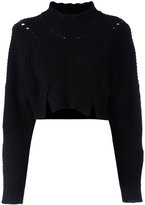 Isabel Marant - ribbed knitted sweater - women - coton/Laine/Polybutylène téréphtalate (PBT) - 36