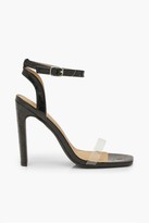 Thumbnail for your product : boohoo Wide Fit Square Toe Barely There Heels
